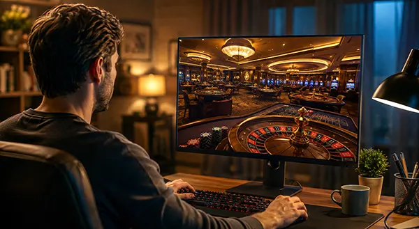 Virtual casino room