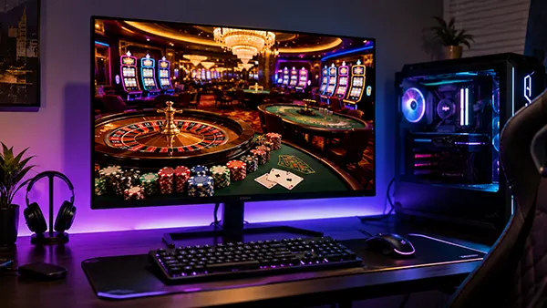 Virtual casino room